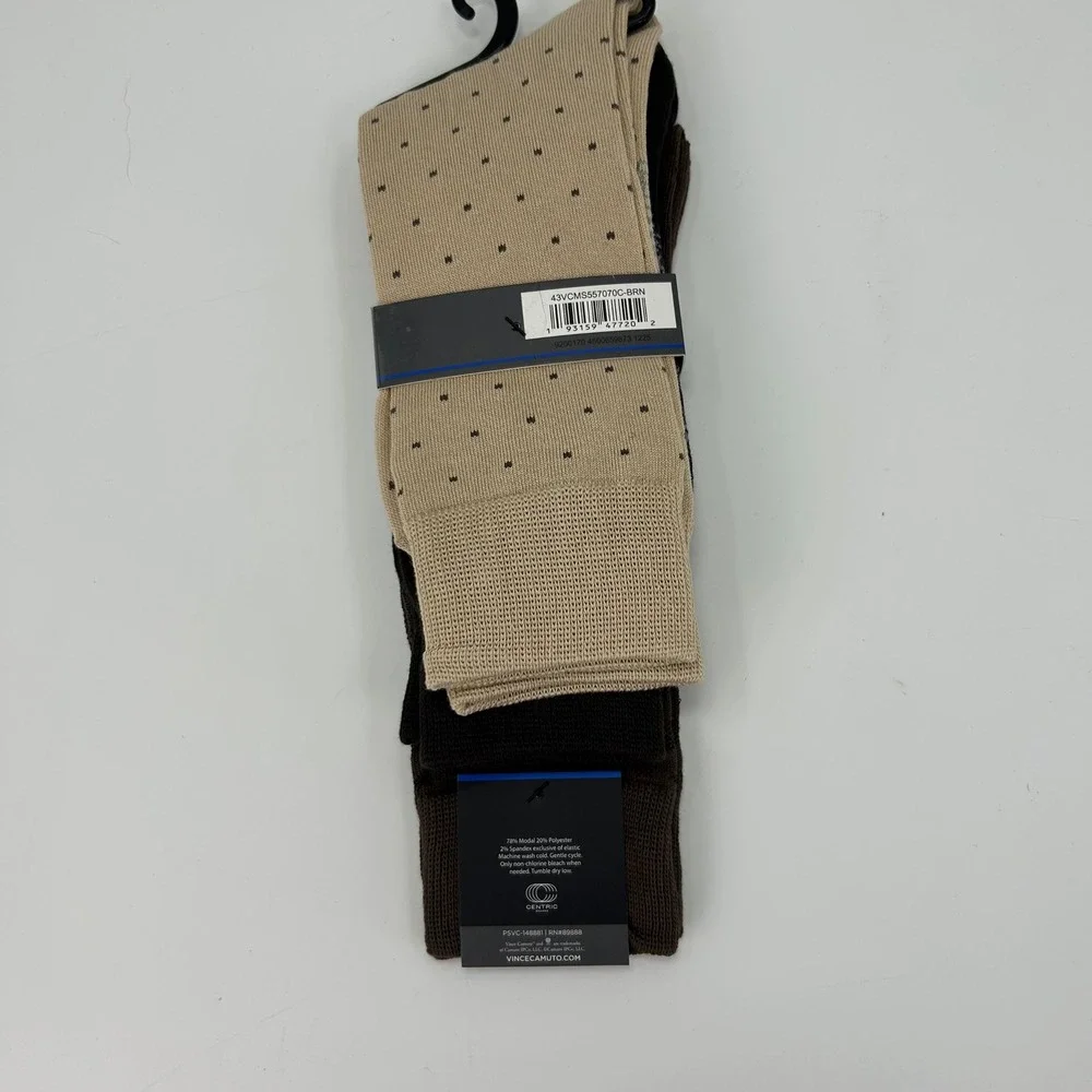 Vince Camuto Mens 3 Pack Modal Blend Dress Socks 6-12 43VCM557070C